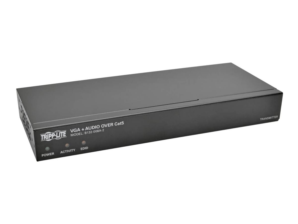 Tripp Lite 8-Port VGA + Audio Over Cat5/Cat6 Video Extender Splitter w/EDID 1000'