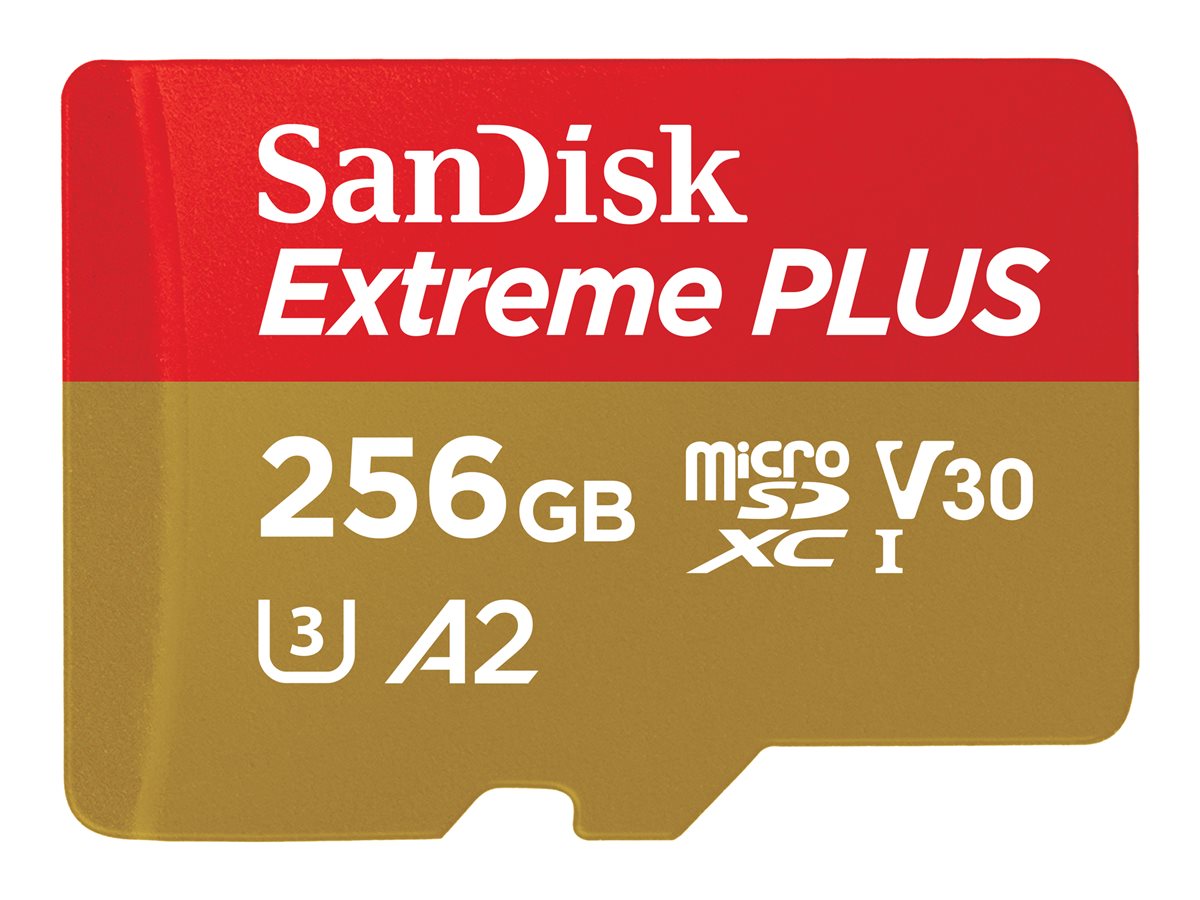 SanDisk Extreme PLUS - paměťová karta flash - 256 GB - microSDXC UHS-I