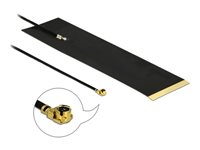 DeLOCK LTE Antenna MHF I plug 1.9 - 3.9 dBi 1.13 15 cm FPC internal self adhesive Antenne Sort