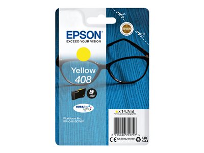 EPSON Singlepack Yellow 408 Ultra Ink - C13T09J44010