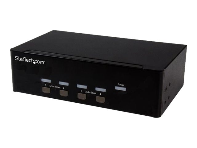 Image of StarTech.com 4 Port VGA KVM Switch - Dual VGA - Hot-key & Audio Support - 1920x1200 KVM Switch - KVM Video Switch (SV431DVGAU2A) - KVM / audio / USB switch - 4 ports