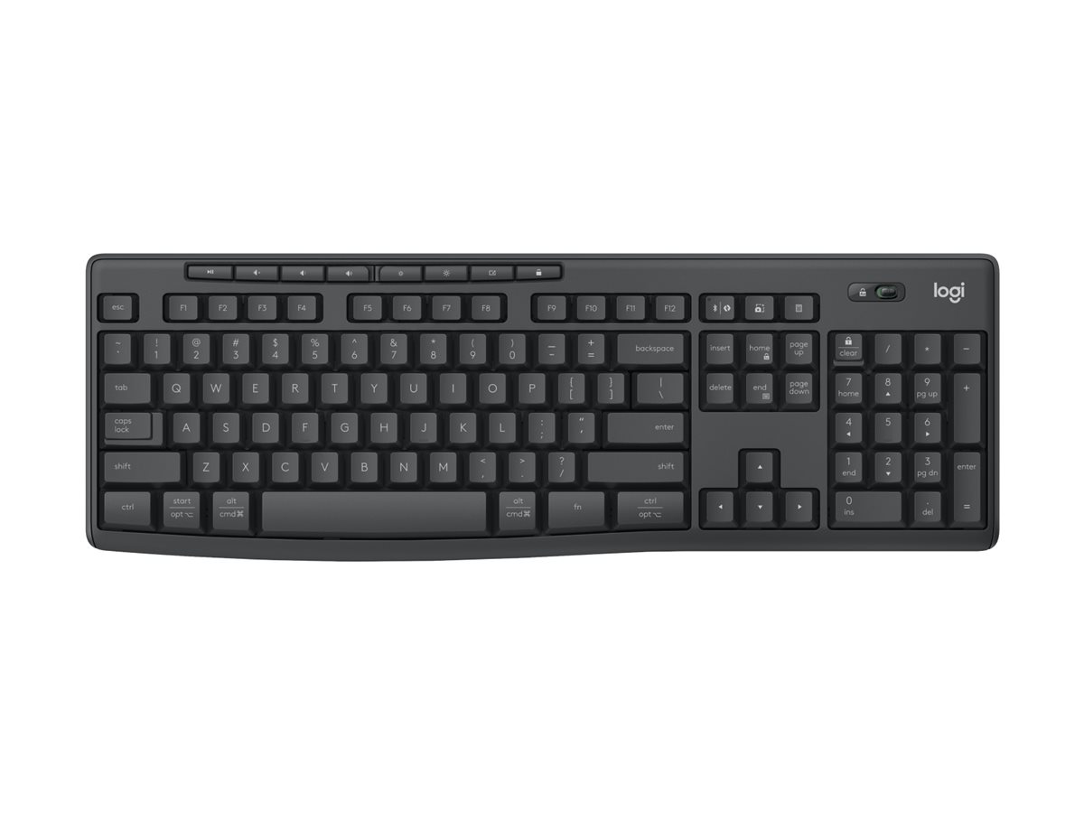 Logitech MK370 Combo for Business keyboard and mouse set QWERTY US graphite Input Product shot Left-angle 79750
