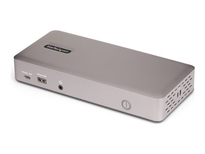 Startech Triple-Monitor USB4 Docking Station, 4K 60Hz HDMI or DisplayPort, 100W Laptop Charging, 2.5GbE, USB-C Multi-Monitor Dock, Driverless