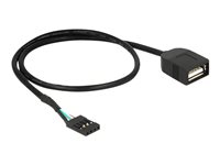 DeLOCK USB 2.0 USB internt kabel 40cm Sort