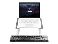 StarTech.com Adjustable Laptop Stand - Heavy Duty Steel & Aluminum - 3 Height Settings - Tilted - Ergonomic Laptop Riser for Desk (LTSTND) Stander