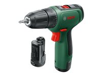 Bosch EasyDrill 1200 Bore-/skruemaskine Med batteri 2 batterier inkluderet Nøgleløs borepatron