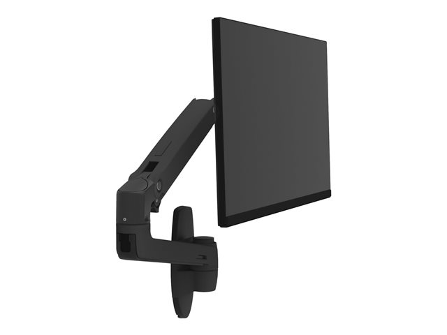 Ergotron LX - Mounting kit (articulating arm, extension adapter, wall mount base) - for LCD display - matte black 