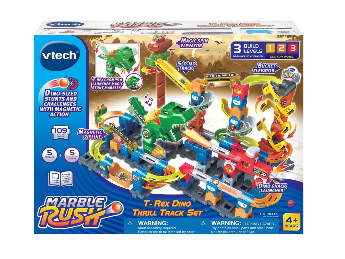 VTech Marble Rush T-Rex Dino Thrill Track Set