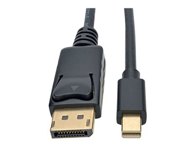 Tripp Lite Mini DisplayPort to DisplayPort 4K @ 60 Hz Adapter Cable (M/M), 4096 x 2160 (4K x 2K), mDP to DP 1.2, Black, 6 ft