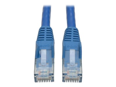 Eaton Tripp Lite Series Cat6 Gigabit Snagless Molded (UTP) Ethernet Cable (RJ45 M/M), PoE, Blue, 8 ft. (2.43 m)
