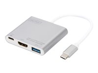 DIGITUS USB 3.0 Type-C HDMI Multiport Adaptor Ekstern videoadapter