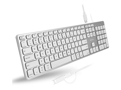 Macally - Keyboard - with USB hub ports