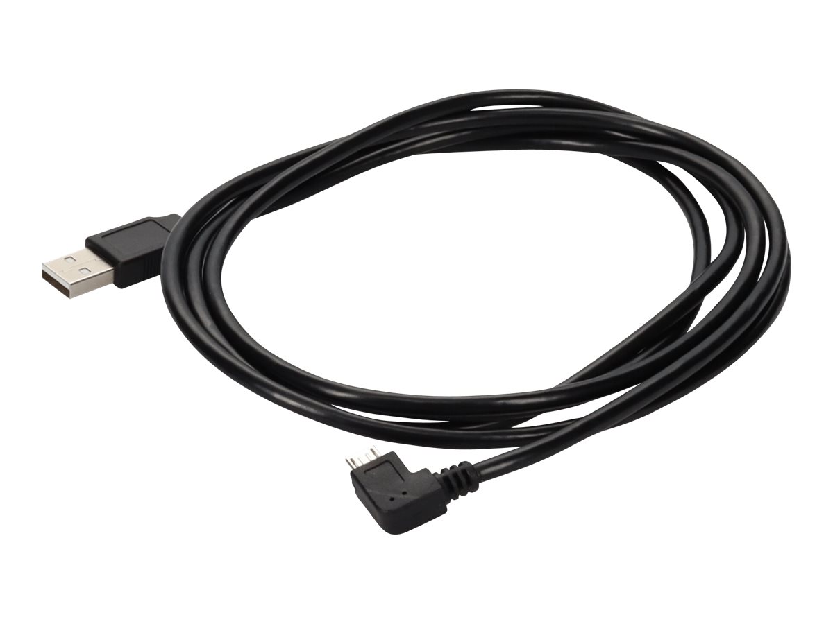 AddOn - USB cable - USB (M) to Micro-USB Type B (M) left-angled