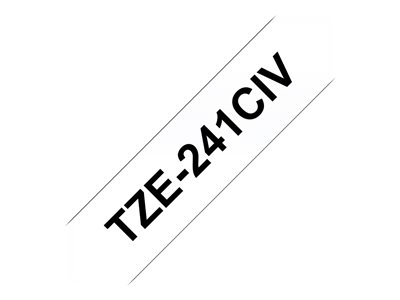 TZe-241CIV - Black on white - Roll (1.8 cm x 8 m) 