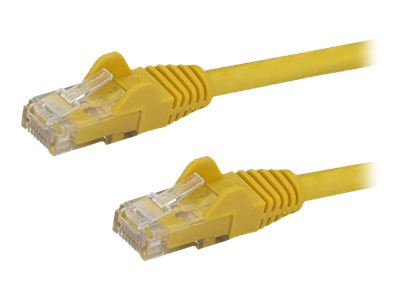 StarTech.com 100ft CAT6 Ethernet Cable, 10 Gigabit Snagless RJ45 650MHz 100W PoE Patch Cord, CAT 6 10GbE UTP Network Cable w/Strain Relief, Yellow, Fluke Tested/Wiring is UL Certified/TIA
