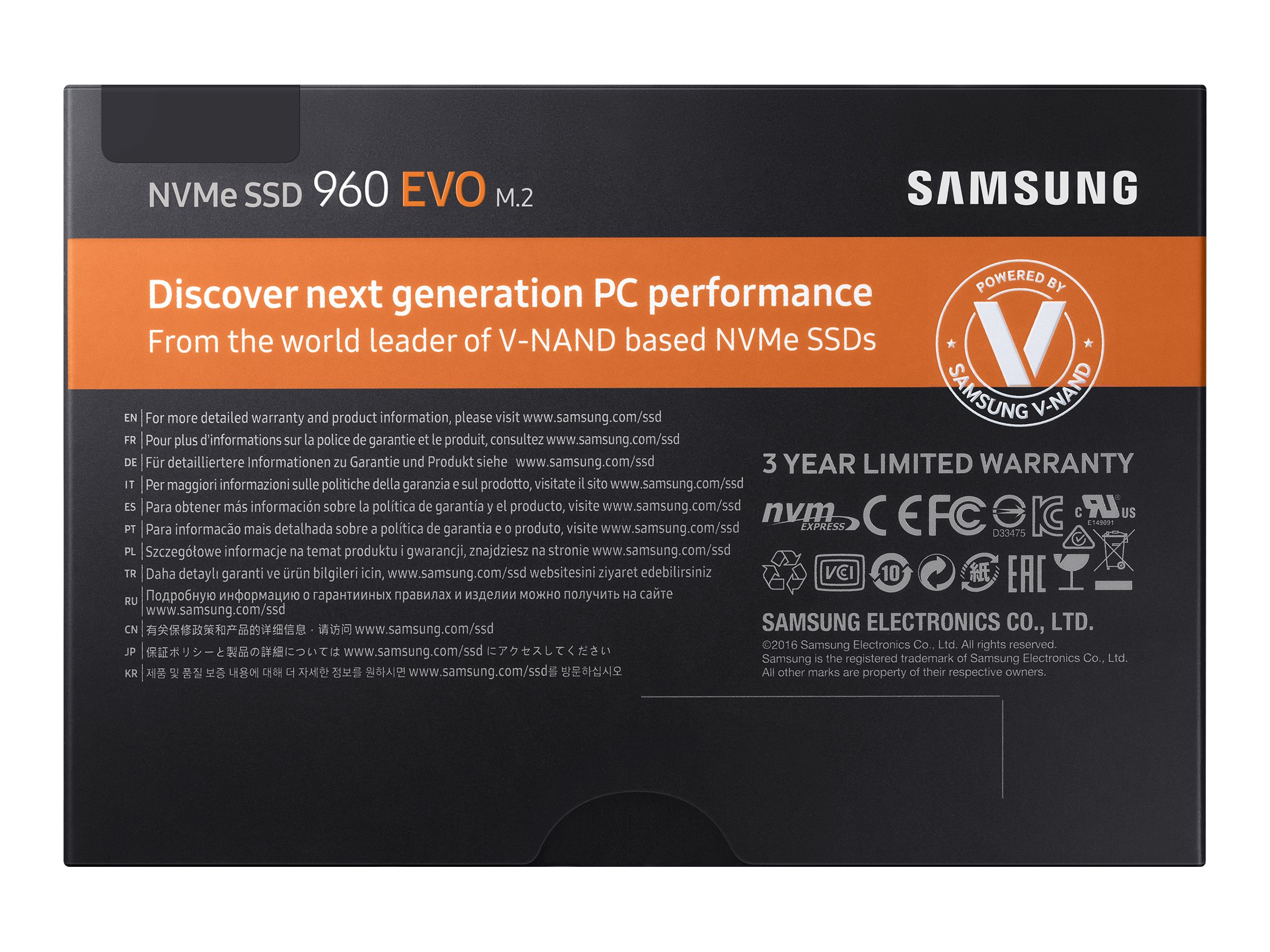 Samsung 960 EVO MZ-V6E1T0BW | www.shi.com