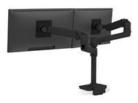 Ergotron LX mounting kit - dual stacking arm - for 2 LCD displays - matte black