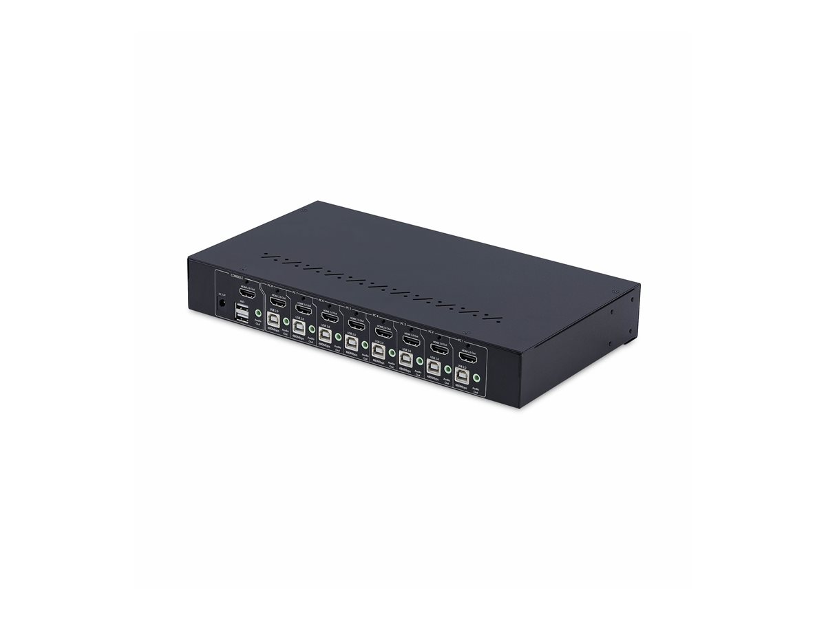 StarTech.com 8-Port HDMI KVM Switch w/1U Rack Mount Kit, 4K 60Hz - přepínač KVM - 8 porty - kompatibilní s TAA – foto 3
