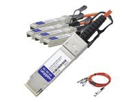 AddOn - Câble d'attache directe 40GBase - Conformité TAA - QSFP+ (M) pour SFP+ (M) 