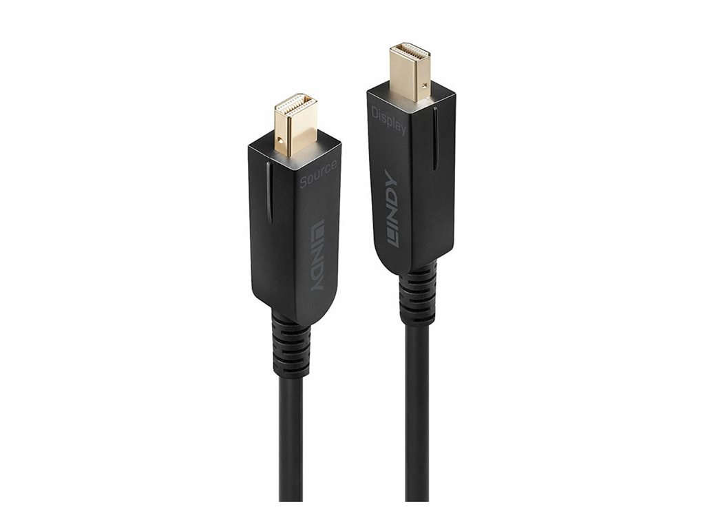 LINDY 50m Fibre Optic Hybrid Mini DP