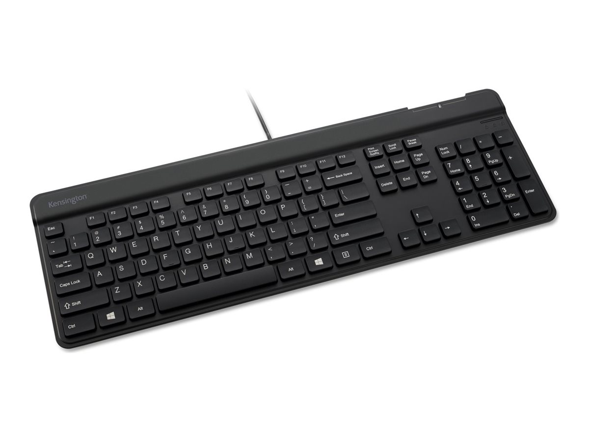 Kensington KB201C Simple Solutions™️ Wired Keyboard with Smart Card Reader (CAC) – TAA