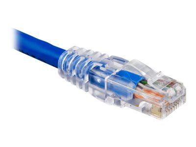Weltron Patch cable RJ-45 (M) to RJ-45 (M) 7 ft UTP CAT 6 booted, stranded blue