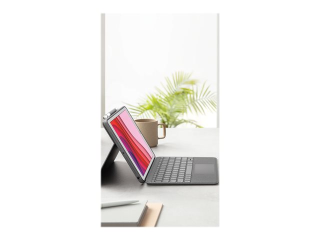 Logitech Combo Touch - clavier et tui - avec trackpad - AZERTY - Franais - graphite Priphrique d\'entre