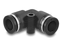 Delock Pneumatic Connector 8 mm with mounting hole 90° angled