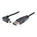 Tripp Lite 6ft USB 2.0 High Speed Cable Reversible A to Right Angle 5Pin Mini B M/M 6' - USB cable - mini-USB Type B to USB - 6 ft