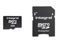 Image of Integral - flash memory card - 2 GB - microSD