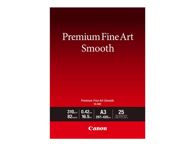 Canon Premium Fine Art FA-SM2 - photo paper - smooth - 25 sheet(s) - A3 - 310 g/m²