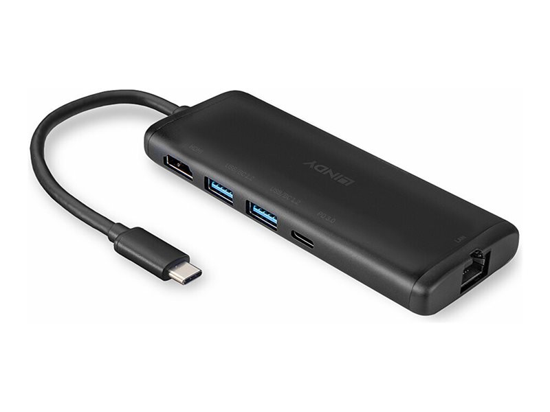 LINDY - station d\'accueil - USB-C 3.2 Gen 1 - HDMI - 1GbE