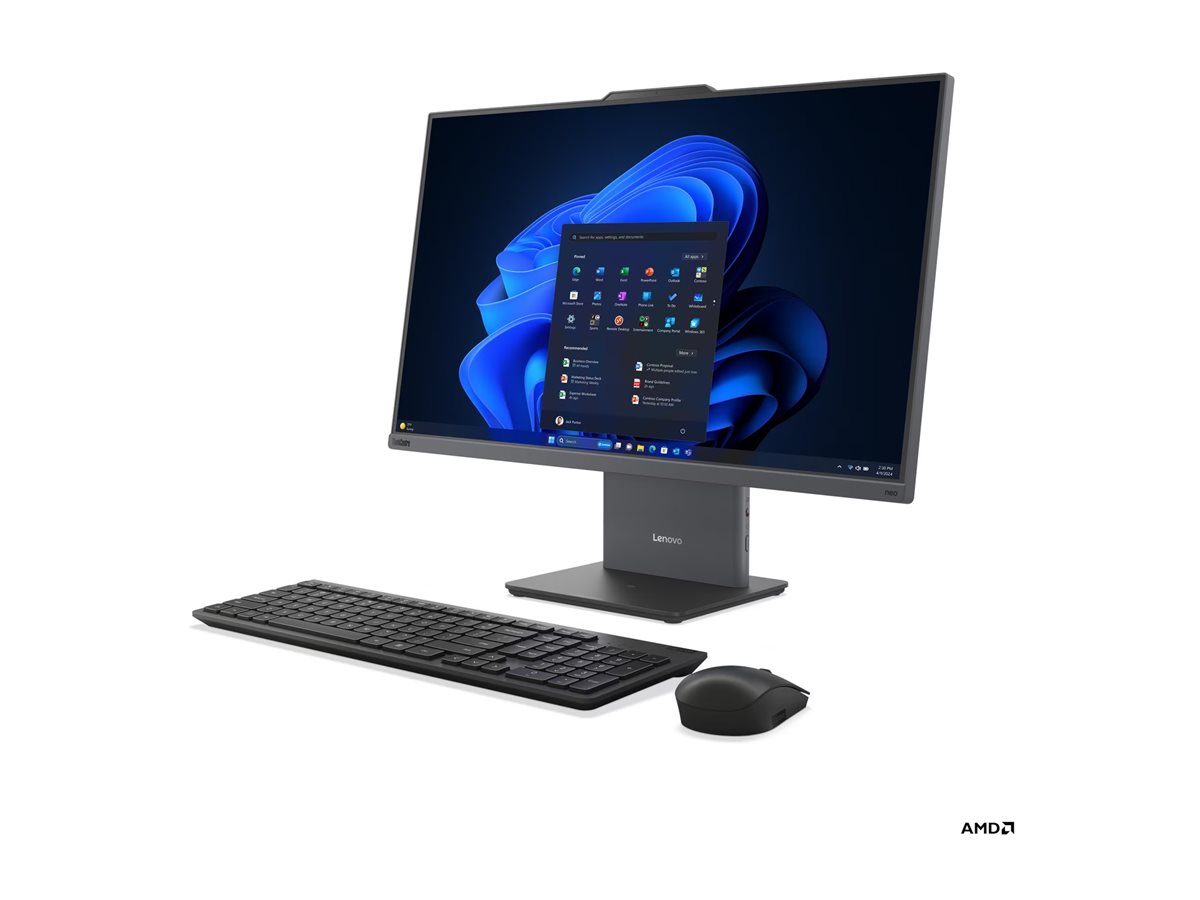 Lenovo ThinkCentre neo 55a 24 Gen 6 - vše v jednom - Copilot+ PC - Ryzen AI 7 350 2 GHz - 16 GB - SSD 512 GB - LED 23.8" - česká/slovenská – foto 2