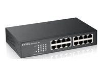 Zyxel GS1100 Series GS1100-16 - switch - 16 ports - unmanaged - rack-mountable