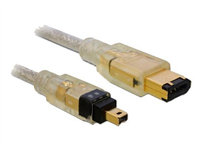 DELOCK FireWire-Kabel FW400 4Pin -> FW400 6Pin St/St 2.00m retail