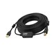 10 m USB 2.0 cable - in-line booster half way alon