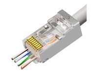 MicroConnect CAT 6 Kabel med folie og kobberfletning (FTP) Netværk-konnektor Sølv Gennemsigtig
