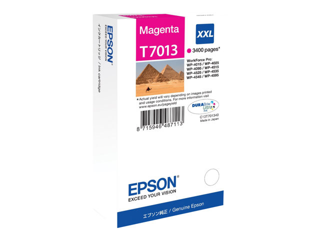 Image of Epson T7013 - XXL size - magenta - original - ink cartridge