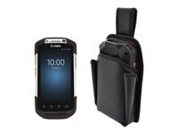 UltimaCase EasyClean - Holster bag for cell phone - black - for Zebra TC70, TC72, TC75, TC77