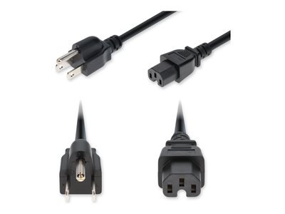 AddOn - Power cable - NEMA 5-15P to IEC 60320 C15