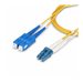 StarTech.com 30m (98ft) LC to SC (UPC) OS2 Single Mode Duplex Fiber Optic Cable, 9/125µm, Laser Optimized, 10G, Bend Insensitive, Low Insertion Loss