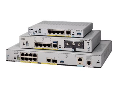 Cisco Integrated Services Router 1121 router Product shot with extra item(s) Back 78146