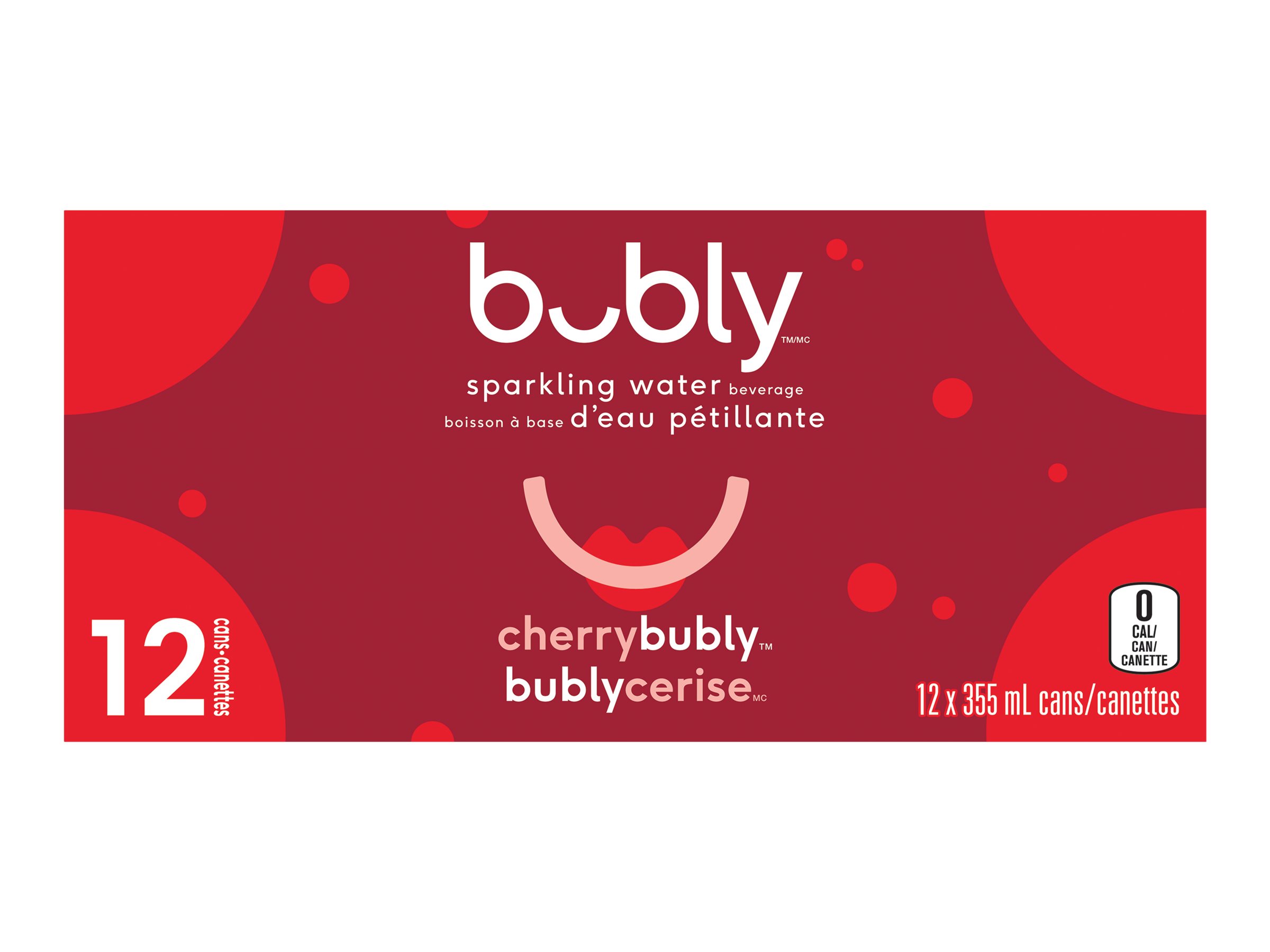 Bubly Sparkling Water - Cherry - 12x355ml