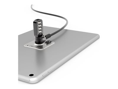 Compulocks Plaque de sécurité adhésive Universelle et câble antivol a Code pour tablette