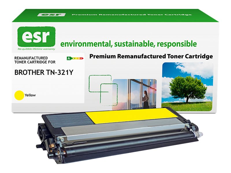 ESR Toner cartridge compatible with Brother TN-321Y yellow remanufactured 1.500 pages