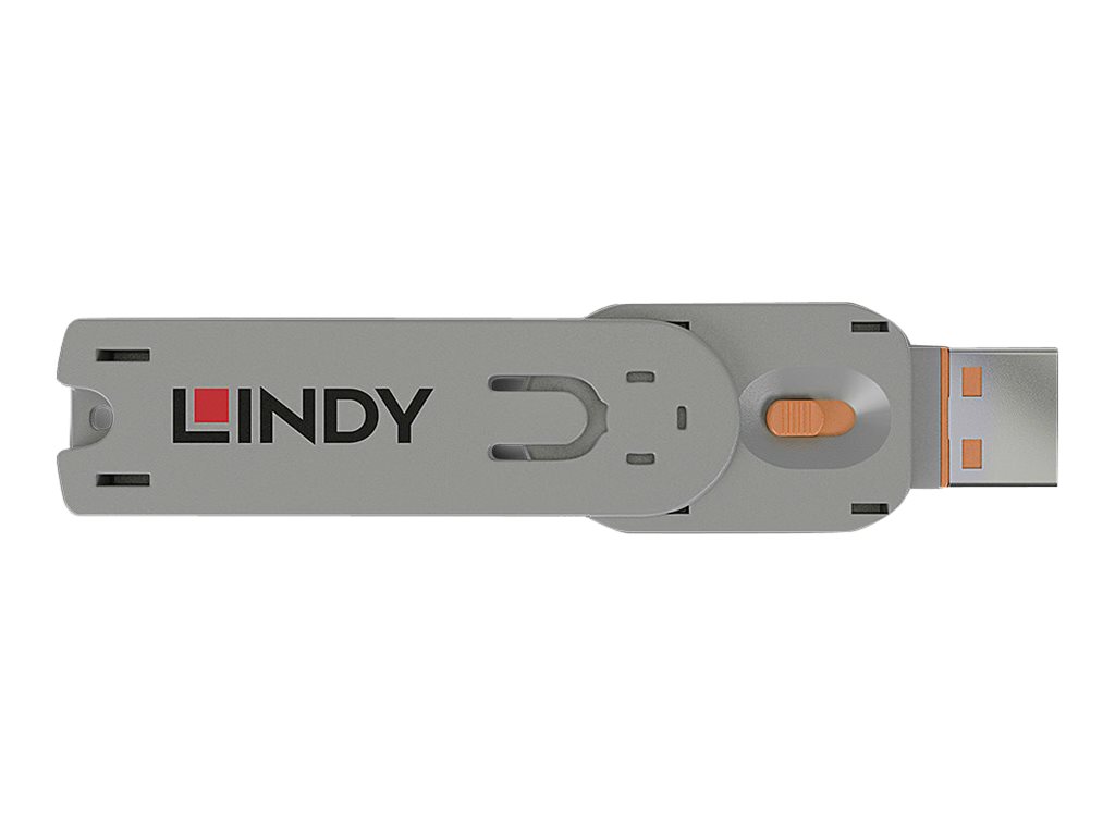Clé pour bloqueur de port USB type A, orange