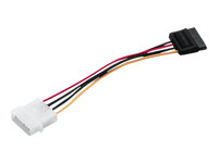 Hama 4-PIN intern strøm (male) - 15 pin Serial ATA strøm (male) 20cm Strømforsyningsadapter