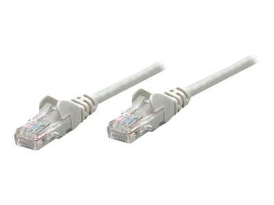NTELLINET NETWORK SOLUTIONS CAT5E UTP NETWORK PATCH CABLE, 2 FT (0.6 M), GRA