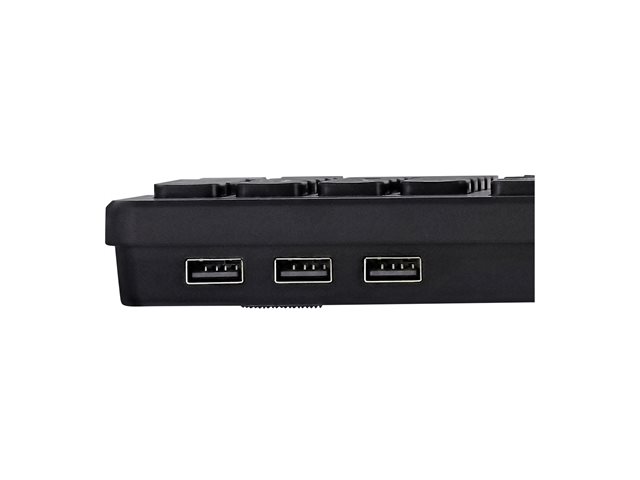 TNB HUB Wired Keyboard Built-In 3X Usb-A