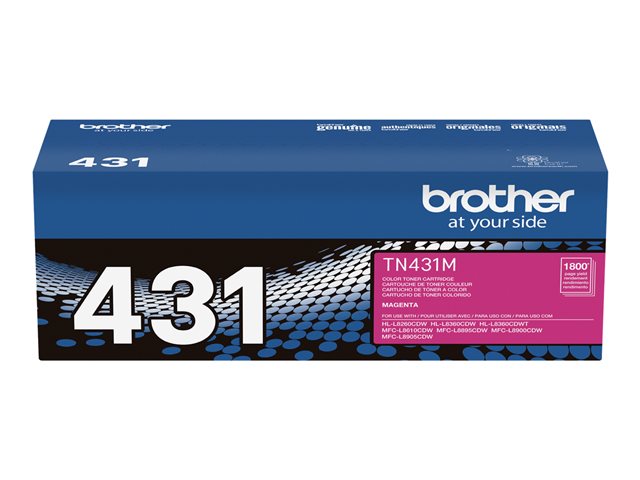 Brother TN431M - Magenta - original - toner cartridge - for Brother HL-L8260CDW, HL-L8360CDW, HL-L8360CDWMT, HL-L8360CDWT, MFC-L8610CDW, MFC-L8900CDW
